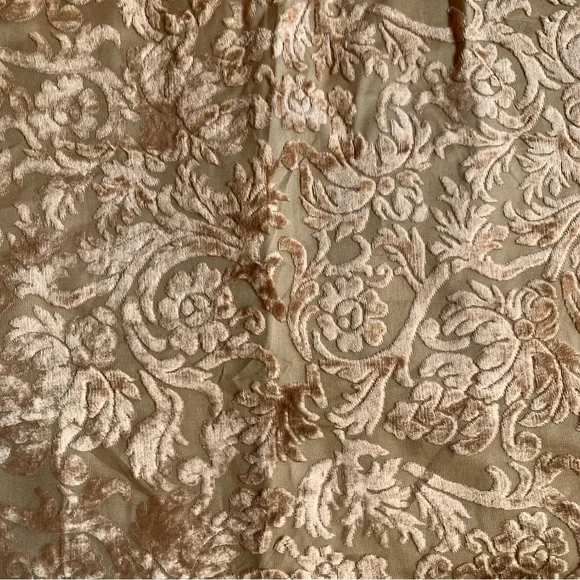 Burnout Velvet Duvet Cover Brocade Trim - Picture 2 of 11